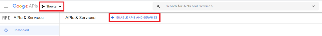google api разрешить сервис